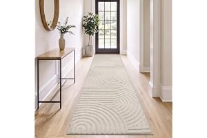 SHACOS Löpare, hall, 60 x 240 cm, beige matta, löpare, tvättbar, köksmatta, halkfri, löpare, lång, modern hallmatta för kök