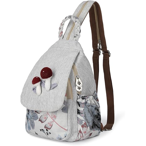 Wichita zaino in pelle da donna piccolo intrecciato in stile boho