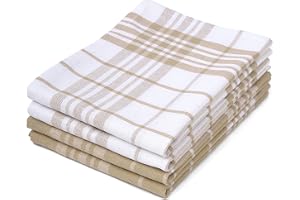 Encasa XO Kökshanddukar Lockig, Absorberande Bomull 70 x 45 cm | Beige, inte plysch, kökshanddukar