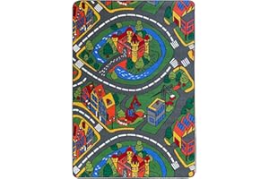 Acomoda Textil – Alfombra Infantil Ciudad Carretera para Jugar con Coches. Alfombra Antideslizante, Plegable y Acolchada. (Modelo A, 200x300 cm)