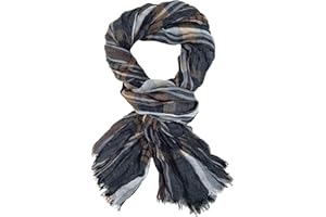 Ella Jonte Herrenschal Blau Schwarz Rot oder Grau Viskose gestreift Herren Schal Tuch