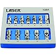 Laser 7281 Universal Joint Socket Set 1/4"D 12Pc