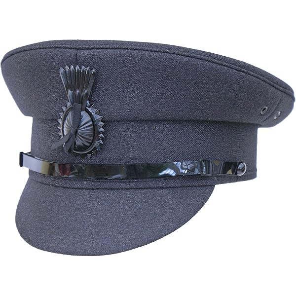 Navy Blue Chauffeur Style Peaked Cap Size 58cm Traditional