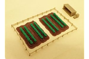 Outland Models Train Railway Layout Farm Field with Vegetables and Shed N Gauge