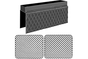 Linkidea Lot de 3 Tapis de Protection d'évier en Silicone, 34,3 x 29 cm, antidérapants, pour évier de Cuisine, adaptés à la Vaisselle et aux ustensiles (Noir)