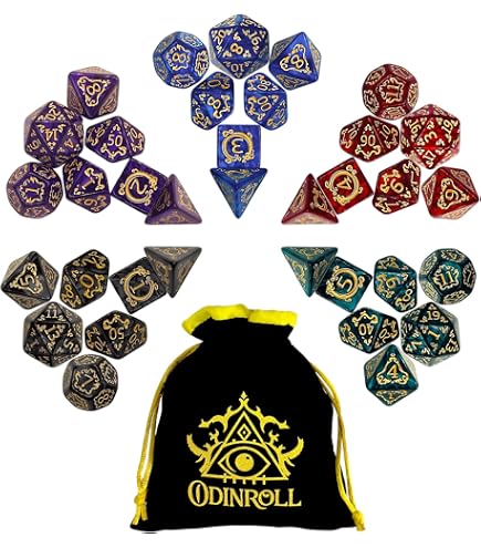Ensemble de dés en métal pour Donjons et dragons et autres jeux de rôle multijoueur 01 BigBen