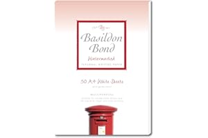 Basildon Bond Luxury Writing Pad with 50 Sheets - White, A4 (210 x 297mm)
