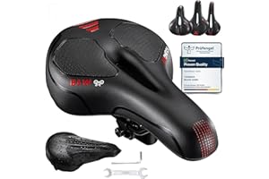 YOUNGDO Sillín Bicicleta,Sillín de Bicicleta Gel,Sillin Bici Ergonómico Hombre Mujer Asiento de Bicicleta Antiprostatico Cómodo y Transpirable para BMX,Bicicleta de Carretera,Bicicleta de Montaña