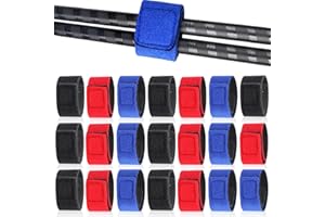 Bikasun Scratch pour Canne à pêche, Sangle Scratch, Elastique Peche Housse Canne a Peche, idéal pour Maintenir Vos brins de Cannes Ensemble