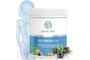 ‎GREEN IDEA Green idea - Lymforegen Gel - Lymphdrainage und Entwässerung Gel - Stimuliert das Lymphsystem mit 15 Kräutern und ätherischen Ölen - Drainagesalbe - aktive Kräuterformel