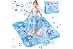 GuKKK Mata do tańca dla dzieci, maty do tańca dla dziewczynek, zabawka, muzyczny taniec, elektroniczna mata do tańca, prezenty urodzinowe dla chłopców dziewcząt 3 4 5 6 7+