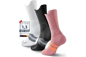 Juclise Calcetines de Compresión Running, Antiampollas, Deportivos Transpirables para Trail Running y Senderismo, Bambú Coolmax®