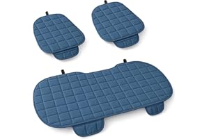 Auto Accessori Lupex Coprisedile Seduta 3 pezzi Universale Auto | Protezione Sedile 2 Anteriore e 1 Posteriore | Protector Comfort Automotive Cuscino Interni (Blu Chiaro)