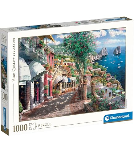 Castorland Puzzle 1000 Pezzi – Veranda Mediterranea, Paesaggio Estivo, Alta Qualità, Made In EU