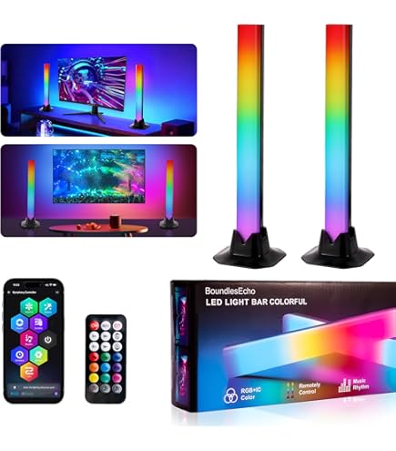 Govee RGBIC Gaming Lightbar für PC mit Desktop-Controller, 42cm Wi-Fi Govee RGBIC Gaming Lightbar für PC mit Desktop-Controller, 42cm Wi-Fi