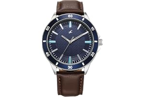 Fastrack Stunners X Special Edition Quartz Blue Dial Leather Analog Watch for Men