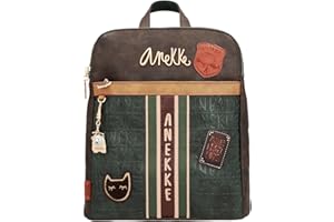 Anekke | Sac à dos pour femme avec fermeture éclair | Accessoires et accessoires pour femmes | Sac à dos pour femme, multicolore