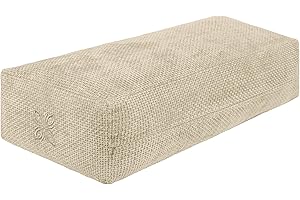 OMNANA® CUSHY™ Yogabolster eckig 65x30x15cm – Yoga Bolster mit Dinkelfüllung – Rechteckiges Kissen, Velvet Bezug, waschbar – Made in Germany – Passend für Yin Yoga