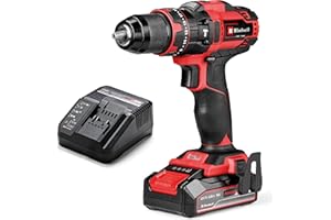 Einhell Trapano a percussione a batteria TE-CD 18/44 Li-i (1x2,5Ah) Power X-Change (18 V, 44 Nm, funzione percussione, mandrino in metallo 13 mm, 2 velocità, batteria da 2,5 Ah e caricabatterie)