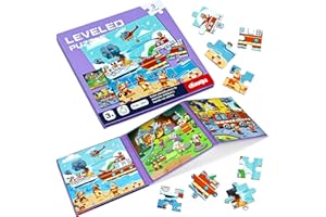 BBLIKE Puzzle dla dzieci, magnetyczne puzzle, straż pożarna, puzzle dla dzieci od 3 gier podróżnych, zabawki edukacyjne dla dzieci w wieku 3, 4, 5 lat (straż pożarna)