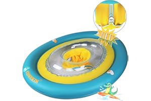EDWEKIN Koło do pływania dla niemowląt, pomoc w pływaniu dla dzieci w wieku od 6 miesięcy do 3 lat