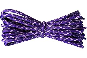 Fabmania® Laces Strong Round 3mm Shoelaces for Casual Walking Hiking Trekking Shoe Boot Men Women (1 pair)