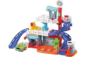 VTech Toot-Toot Drivers Fix & Fuel Garage, Car Tracks Kids With Lights And Sounds, Musical Toy, Suitable Boys & Girls 12 Months, 2, 3, 4 + Years, English Version