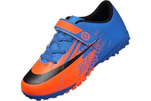 VLOOKST Chaussures de Football Garçon Chaussures d'Entraînement Fille Légères Baskets et Chaussures de Sport Enfant Chaussures de Foot en Plein Air Unisexe 30-39EU