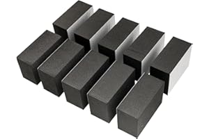 Musiclily Pro 40x27x17mm EVA Mousse Anti-Vibration Adhesif pour Micro de Basse P-Bass, Noir (Lot de 10)