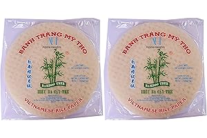 Alpine Heights Bamboo Tree Vietnamese Rice Paper, 22cm (340g) - Pack of 2 | Ideal for Spring Rolls & Summer Rolls