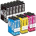T1285 Ink Cartridges for Epson T1285 T1281 T1282 T1283 T1284 Multipack for Epson Stylus SX235W SX425W SX130 SX445W SX435W SX125 SX425W BX305FW SX438W BX305F S22 SX230,BlackYellowCyanMagenta