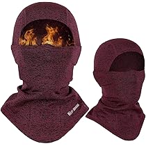 TAGVO Thermo Sturmhaube - Verstellbare Skimaske Mit Fleece Für Winter Sport