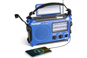 Kaito KA500BU Radio d'alerte météo d'urgence AM/FM/SW 5 voies Bleu