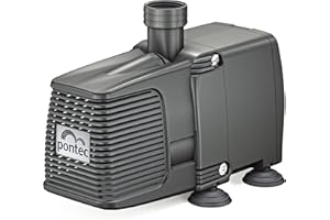 Pontec 57511 PondoCompact 5000 - Outdoor-Statuenbrunnenpumpe / kompakte Brunnenpumpe für Fontänen und Wasserspiel, Schwarz