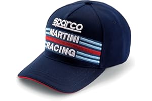 Sparco Martini-R Blue Flat Peaked Cap