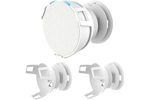 Aokicase Compatibile con Amazon Echo Pop, supporto Echo Pop, supporto Echo Pop, senza viti, accessori per altoparlante (Echo Pop, bianco, 2 pezzi) JY05