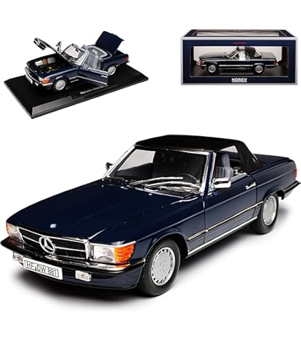 Mercedes 500 SL De 1989 – Miniature Norev échelle 1/18 – Vert Métallisé – 200 Pièces