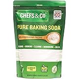CHEFS & CO | Pure Baking Soda (1 KG) | 100% Sodium Bicarbonate of Soda Food Grade | Baking Soda for Cooking & Drinking & Clea