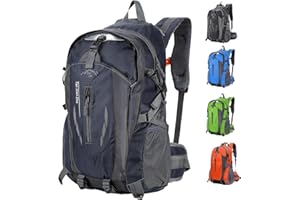 Achort 40L Hiking Backpack Lightweight Breathable Rucksack for Men Women Durable Water Resistant Daypack Travel Bag for Camping Cycling Skiing Climbing Trekking Mountaineer Outdoor Sports
