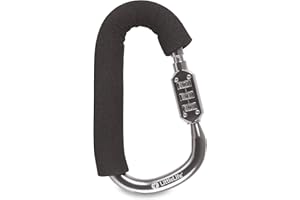 LittleLife Candado de mosquetón codificado para Cochecito y Silla de Paseo para Sujetar Las Bolsas de la Compra, el Bolso o el Bolso Cambiador al Cochecito, Cochecito o Cochecito