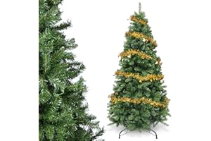 YEAUPE PRO Albero di Natale Artificiale 180 cm | Montaggio Semplice a 3 Sezioni | Adatto per Interni ed Esterni, Soggiorno e Giardino | Albero in PVC, Verde