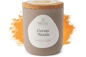 ‎POTLUCK GEWÜRZFREUNDE POTLUCK | Garam Masala | Gewürzmischung im Keramiktopf | 70g | Vegan, glutenfrei und mit natürlichen Inhaltsstoffen