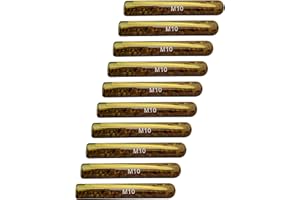 ERHARD-TRADING Lot de 10 cartouches d'ancrage composite M10 pour foret Ø 12 mm Mortier en résine synthétique Cartouche en verre Joint chimique