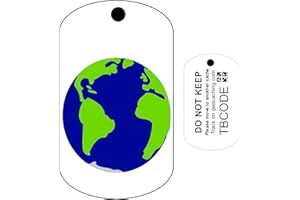 AllCachedUp Earth Travel Tag Travel Bug For Geocaching - Trackable Tag - Unactivated