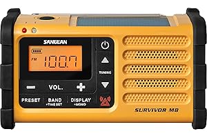 Sangean MMR-88 - Radio con Bateria Recargable, Amarillo