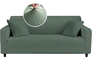 HERZLG LIFE Sofa überzug 2 Sitzer Sofabezug mit Armlehnen, Stretch Sofa überwurfdecke, Modern waschbar Sofabezug Kratzfest wasserfest Couch überzug Sofa Cover