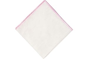 Hell Blues Men Pocket Square Linen with Embroidered Edge ~ Suit Accessories For Wedding, Formal event 24cm x 24cm