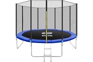 FP-TECH TRAMPOLINO ELASTICO DA GIARDINO TAPPETO ELASTICO ESTERNO SPORT RETE (185cm - 6FT)