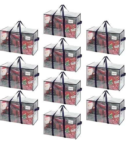 VENO Set van 8 extra grote verhuiszakken met ritssluitingen, heavy-duty organizertas, alternatief voor kledingdoos, verpakkingsbak, labelvak voor etiket, waterbestendig (grijs, 8 stuks
