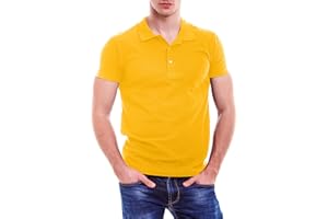 Love My Fashions® Men’s Plain Polo Shirt Knitted Collar and Cuffed Short Sleeves Casual T-Shirt & Classic Sports Top for Men UK Plus Sizes